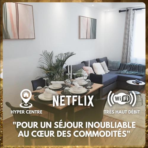 Evreux Apartment | Évreux Central Lodge - Netflix - Wifi Fibre - Proche Gare Sncf & Centre-ville