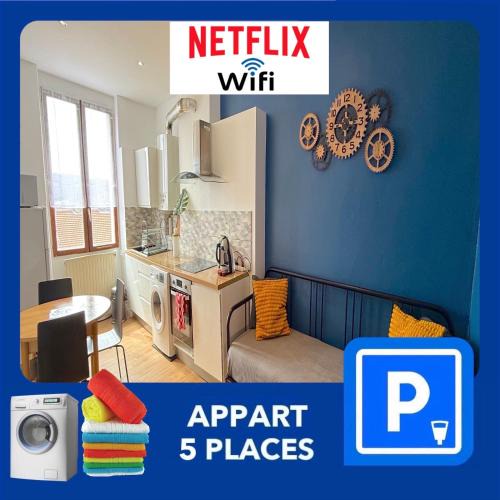Cret de Roc Apartment | 012 CHIC & COSY F2 34m2 HYPERCENTRE WIFI SMART TV NETFLIX