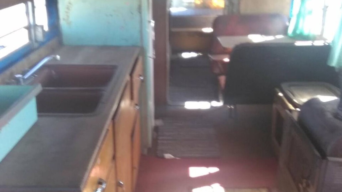 Carson Cabin | 1-bedroom cabin @ Bus hostel bus #1 one queen bed and one bunk bed. Sleeps 2