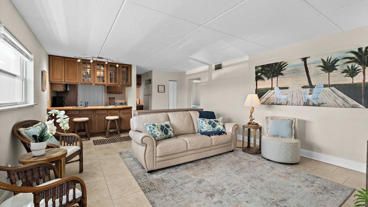 Port Canaveral Condo | 1 Min Walk to Beach | Beach Block Oasis | 2BR/1BA | Beachfront Bargain