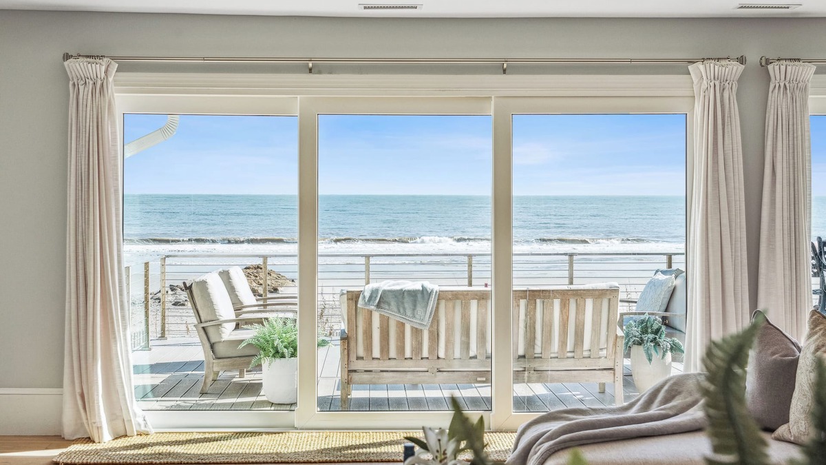 Folly Beach House | 1105 E Arctic - White Sands - Oceanfront with Open Concept Beautiful Deck Direct Beach Access