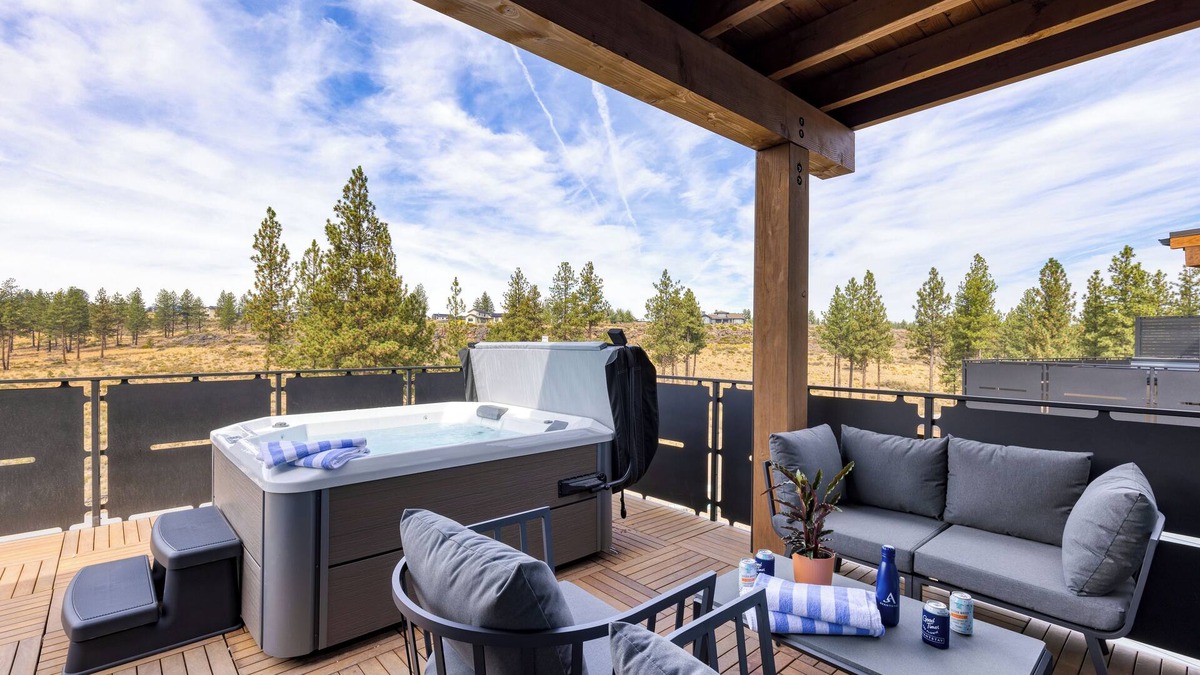 Bend House | 1119 Aerie #300 | Hot Tub and Mountain View