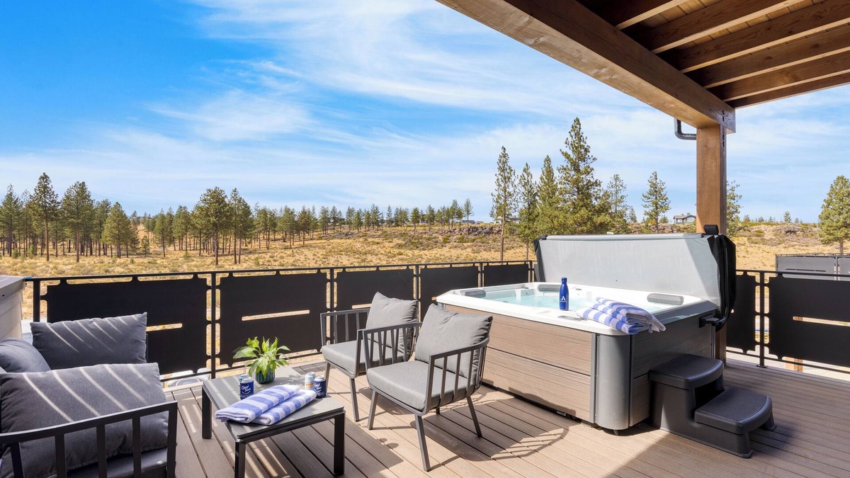 Bend House | 1131 Aerie #200 | Balcony + Private Hot Tub