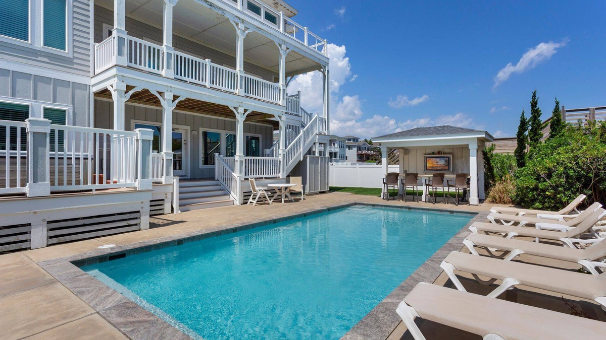 Currituck County House | 1617 Point Break*Oceanfront*Elevator*Tiki*Theater