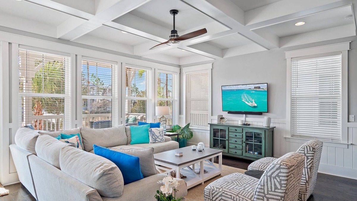 Santa Rosa Beach House | 2,550+ SqFt, 3 Kings, 4 Bikes, Swing on Porch! ~ Barefootin' on 30A at NatureWal