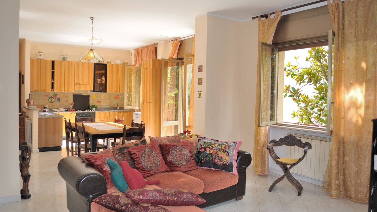 Gualdo Tadino Apartment | 2 bed room apartment, living room with fireplace