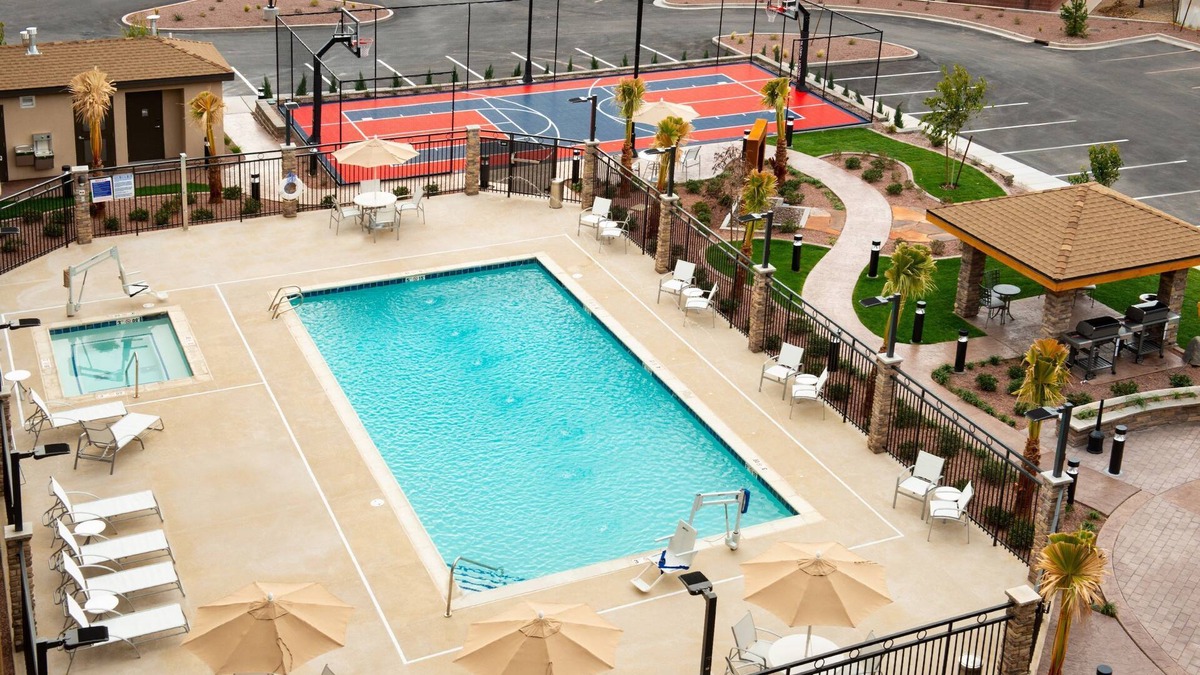 St. George Condo | 2 Bedroom Suite with Free Breakfast | Shared Pool & Hot Tub + Perfect Family Vacation!
