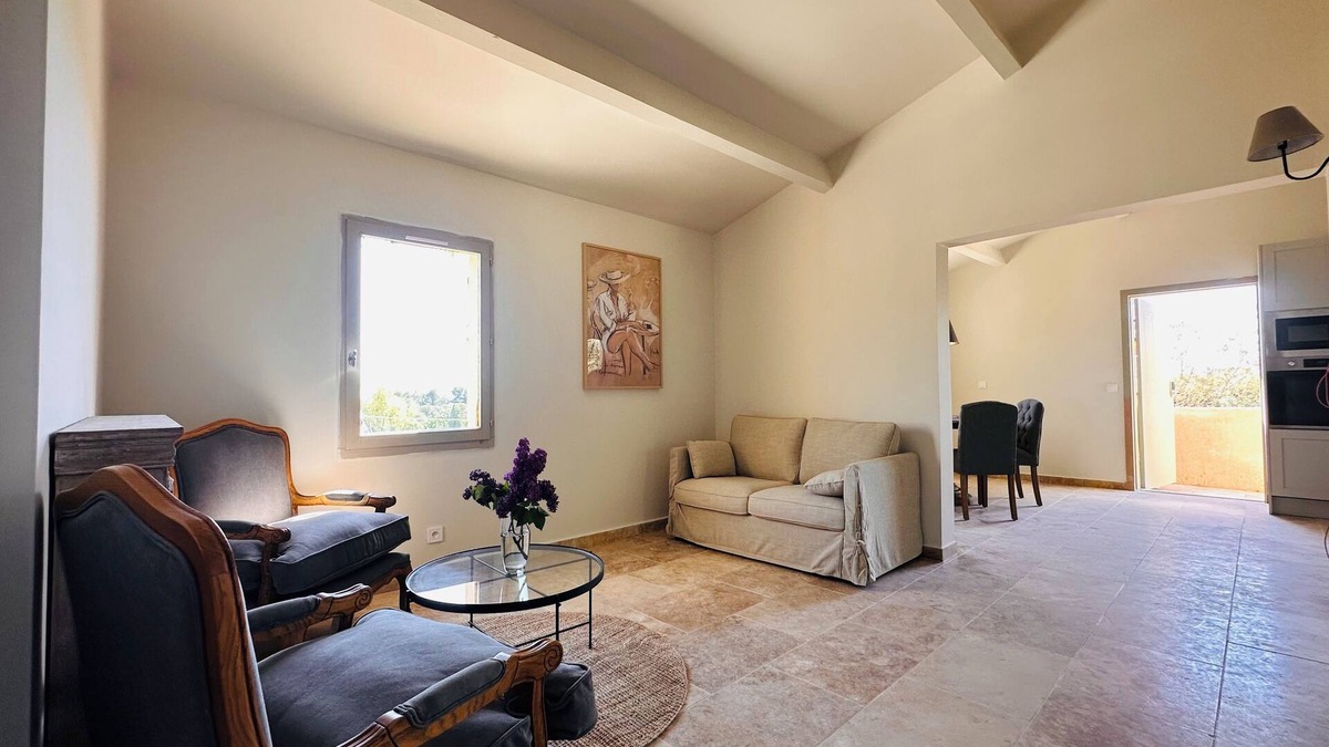 Vaugines Apartment | 2 bedrooms, 2 bathrooms with terrace - near Lourmarin - Apartment 4