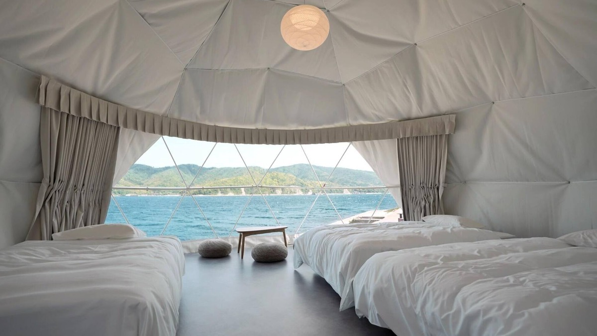 Ama RV Rental | 2 Geodome DinnerBreakfast included plan For /Oki County Shimane