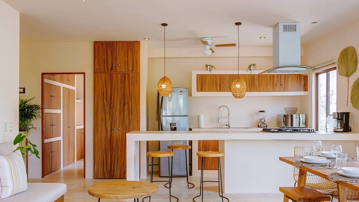 Costa Apartment | 2 Private Outdoor Lounge Patios | 2 Cenotes Onsite