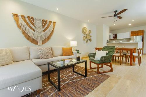 Tulum Apartment | 2 Rec. | Roof c/Infinity Pool + Jacuzzi | Amplio