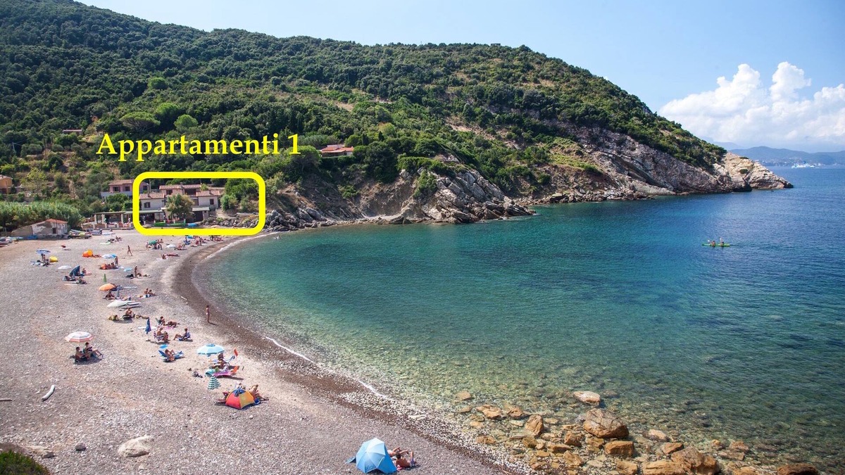 Rio nell'Elba Apartment | 2-Room apartment with terrace overlooking the sea, private parking