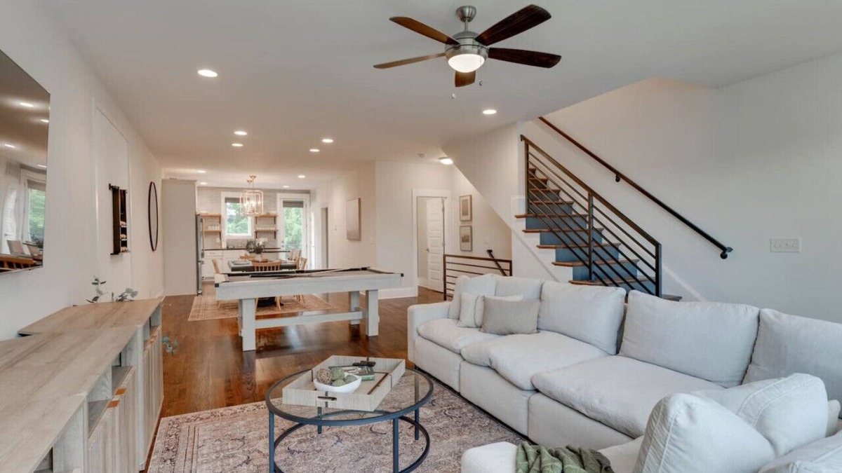 Eighth Avenue House | 2 Townhomes - 7 Bedrooms Only 3 Miles to Broadway!