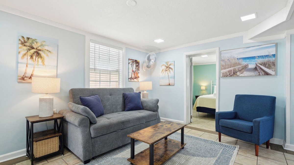 Folly Beach Apartment | 23 Center St - Sunny Side Down - Ideal Center Location Walkable to Pier and Restaurants
