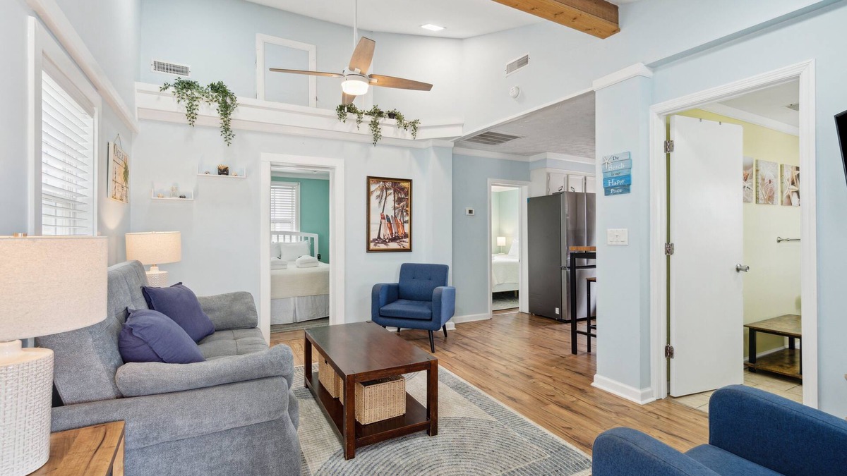 Folly Beach Apartment | 23 Center- Sunny Side Up -Central Location - Walkable to Pier and Restaurants