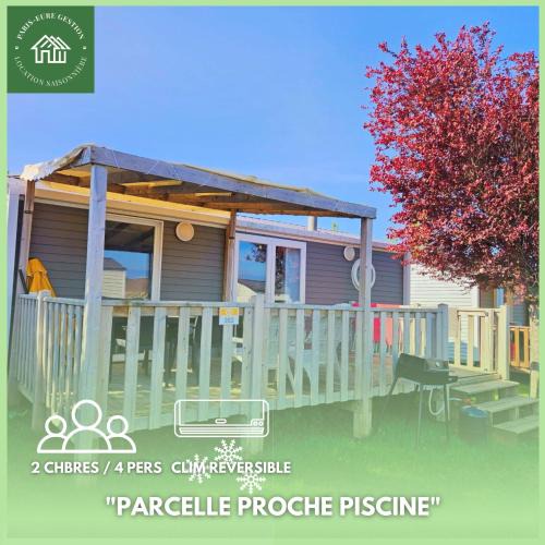 Houlgate Resort | 262- Joli Mobilhome 4 Pers 2 chambres Clim Camping 5 étoiles