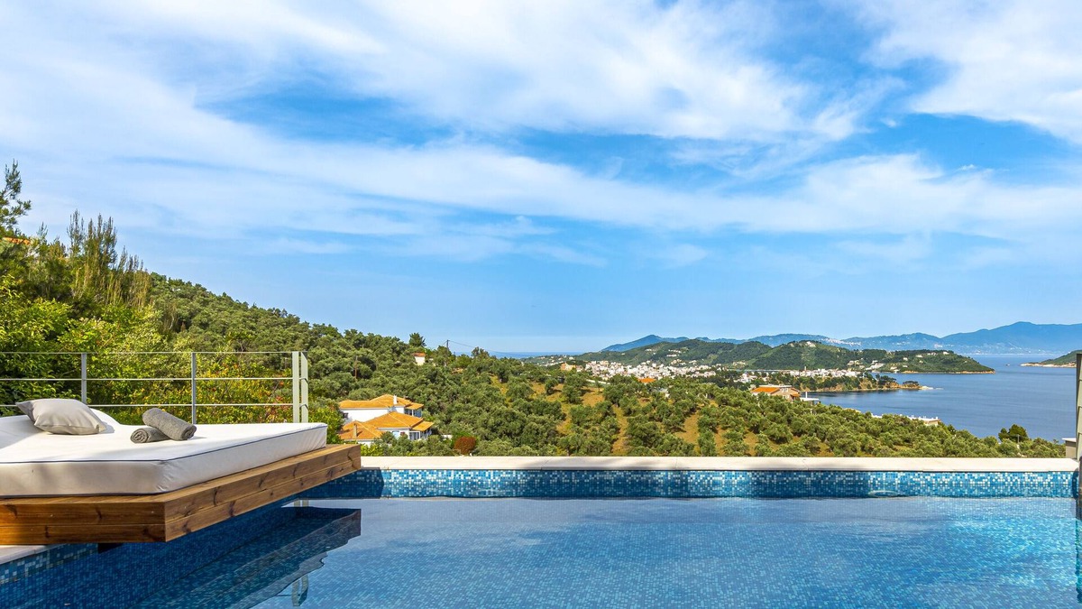 Agia Paraskevi Villa | 2B Luxurious Villa Io, With Private Pool And Stunningt Sea Views