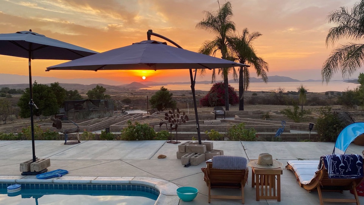 Perris House | 2Bd/2Ba Private Home with Pool, Gorgeous Lake Views on Rural Gated Property
