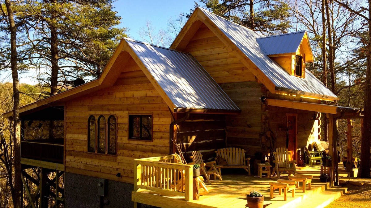 Mentone Cabin | 2BR/2Bath1800's Original Secluded Romantic River Mountain Cabin Therapy Hottub