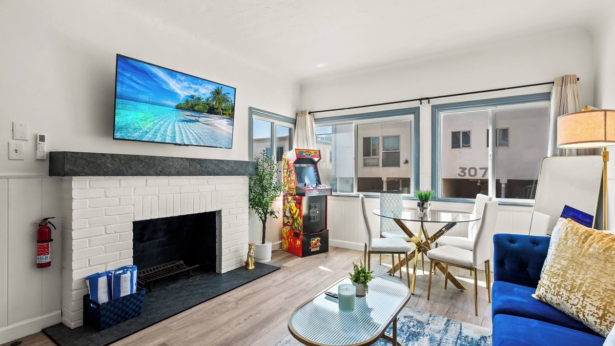 Sand Section Apartment | 2BR Luxury Getaway - Mins to Beach + Arcade & Games