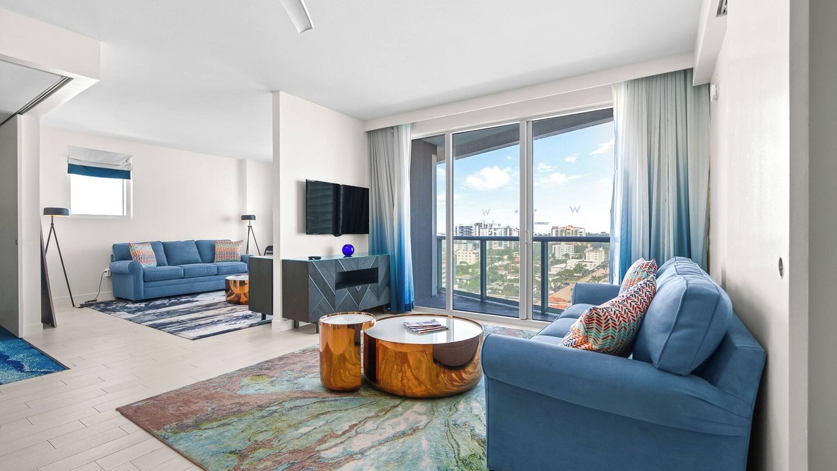 Barrier Island Condo | 2BR W Residence, Double LivingRoom,Brand New Sofas, Pool, Hot tub