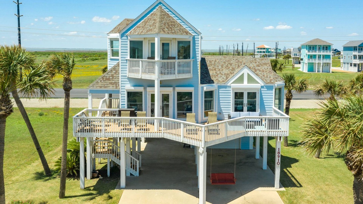 Indian Beach House | 2nd row Gulf Views w/Large Deck, Open Living, Private Bedrooms - Cool & Coastal