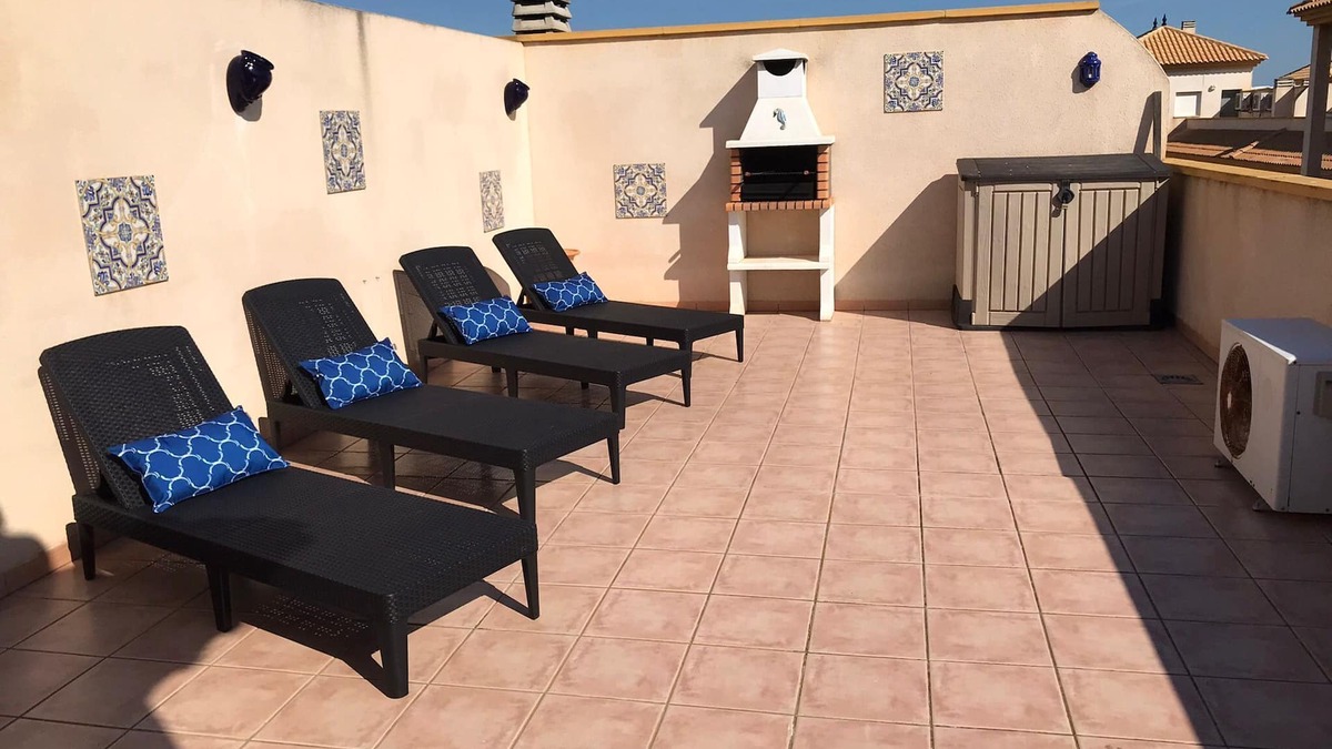 Mar de Cristal Apartment | 3 bed/2 baths. Penthouse with Private Roof Terrace, Lovely Views, south facing