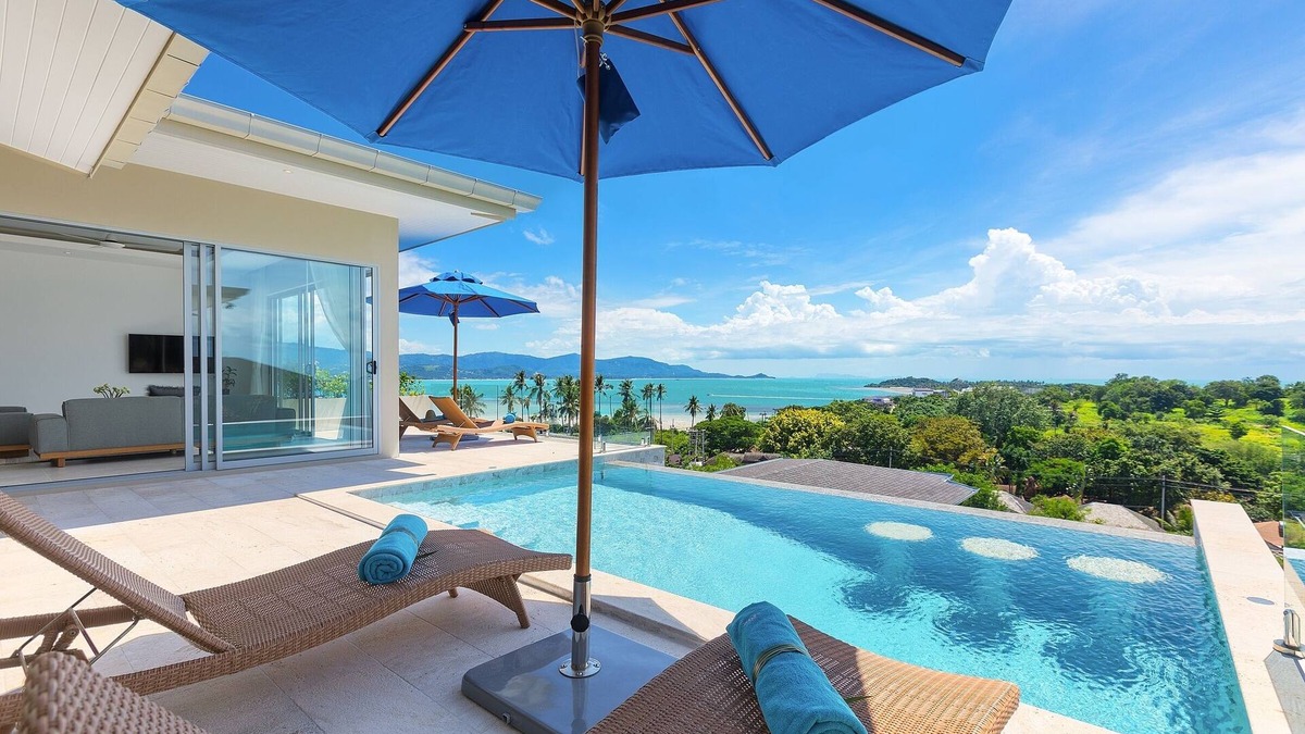 Moo 5 Villa | 3 BED/4 BATH SINGLE-LEVEL BEACHSIDE, SEE- and MOUNTAIN VIEWS VILLA 'BB2'