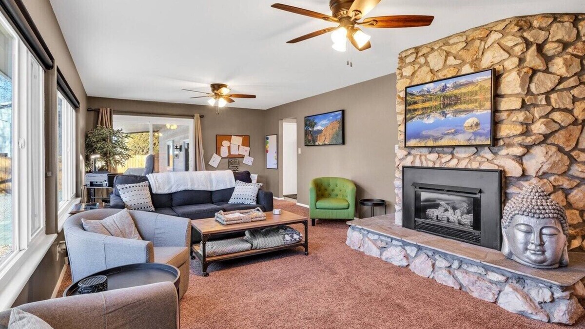 Canon City House | 3 bedroom, 2 bath, plus sofa sleeper, dog friendly w. fee, game room with pool table, air hockey, darts.