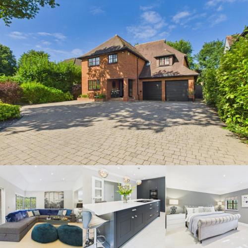 West Byfleet House | 3 beds Luxury Family Home with Self-Check in & Direct Train to London