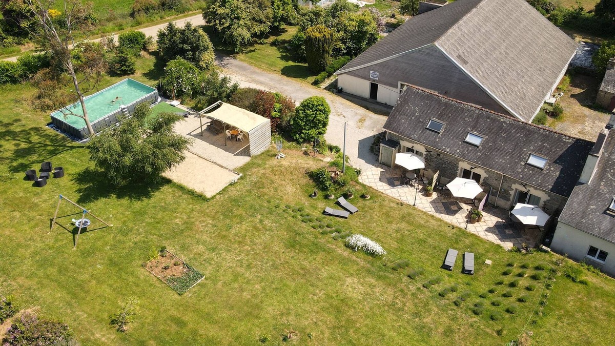 Tregourez House | 3 gites combined 5 bedrooms, 3 bathrooms, Large games room, gym and sauna.
