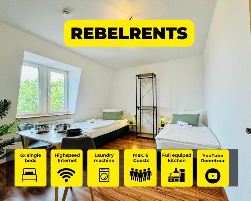 Zeitz Apartment | #3 RebelRents - 6P Apartment, Modern, stylisch und zentral!