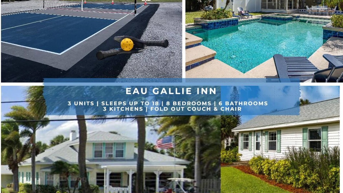 Tropic House | 3 Units, Sleeps 18, Pool, Pickleball, Basketball, Beaches, USSSA,