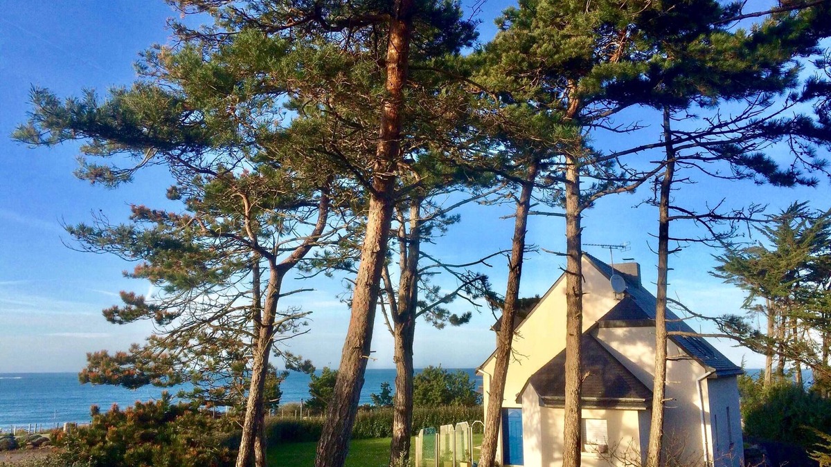 Sables-d'Or-les-Pins House | 30 meters from the beach, large comfortable house with a great sea view