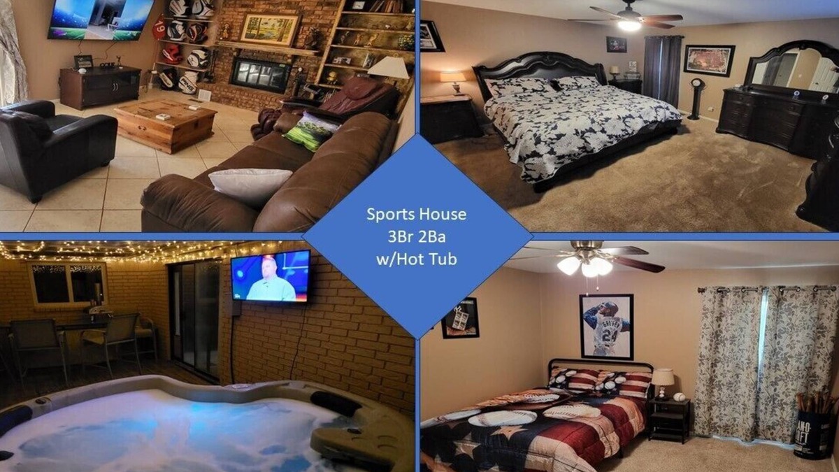 Enid House | 3Br 2 Ba Sports House w/Hottub