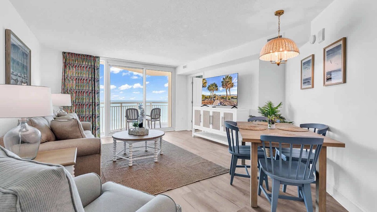 Downtown Myrtle Beach Condo | 3BR Beach Gem Full Ocean Views From All Bedrooms