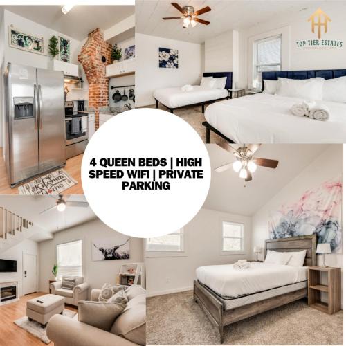 Fort Worth House | 4 Queen Beds High Speed Wifi Private Parking