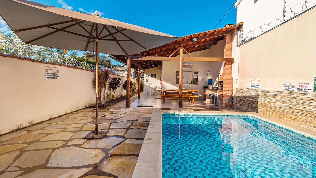 Pirenopolis House | 4 SUITES WITH AIR /TV and HEATED POOL. IDEAL FOR FAMILY /COUPLES /FRIENDS OF CLASS