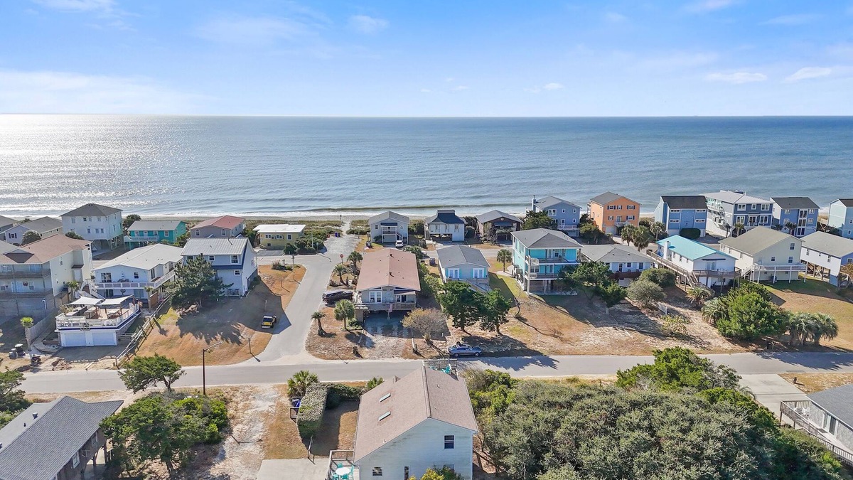 Oak Island House | 4BR/2BA Steps to Beach Ocean and Marsh Views!