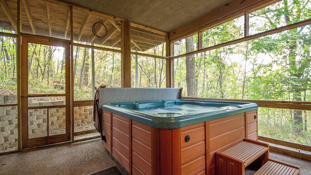 The Galena Territory House | 4BR | Serene Wooded Galena Territory Getaway! Hot Tub, Pool Table & Dog-Friendly