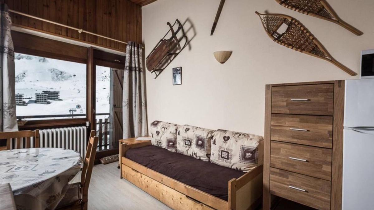 Les Almes Apartment | 4th floor, balcony, tv, ski locker, 40m², Tignes