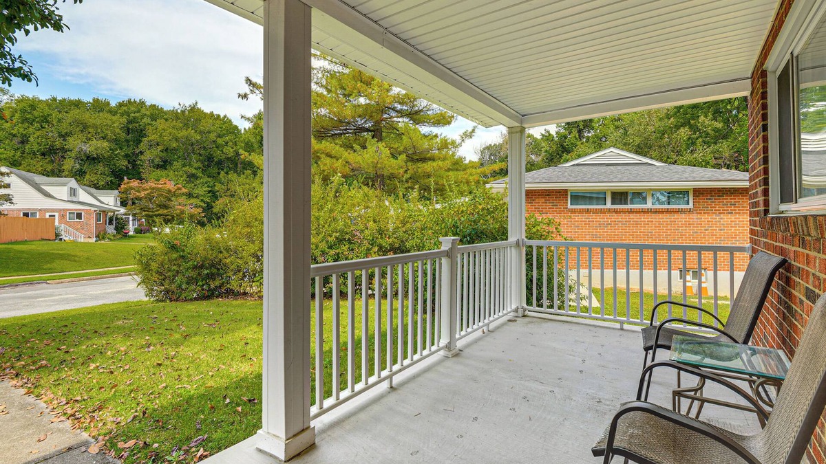 Rosedale House | 5 Mi to Downtown Baltimore: Quiet Home w/Porch