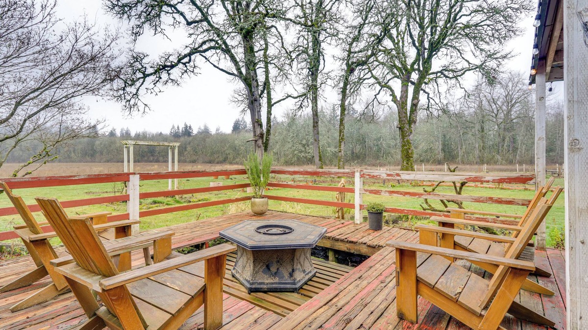 Cornelius House | 5 Mi to Hillsboro: Vintage-Style Home w/Fire Pit