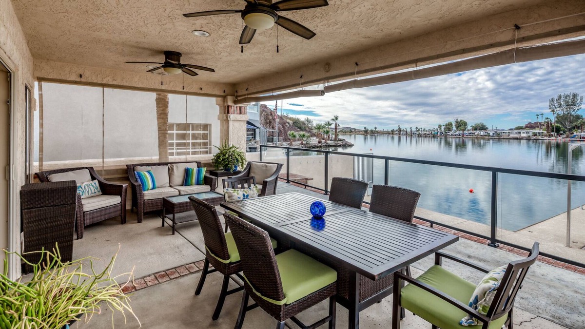 Cienega Springs House | 5 Star GORGEOUS RIVER FRONT HOME RIGHT ON THE WATER WITH DOCK! Parker Strip.