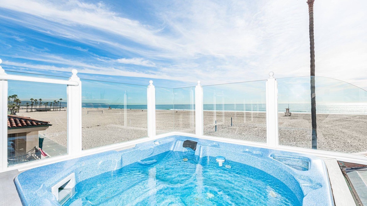 Balboa Peninsula Condo | 5BR Oceanfront Offering | Rooftop Deck w/Hot Tub | Spectacular Ocean Views!