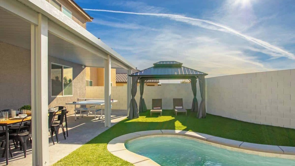 North Las Vegas House | 5BR Powerhouse: Private Pool, Game Room & More!