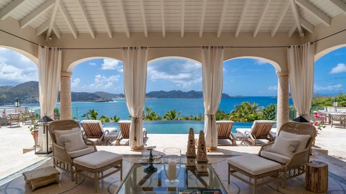 Pointe Milou Villa | 6 BDRM Mediterranean Villa w Fitness Room & Pool