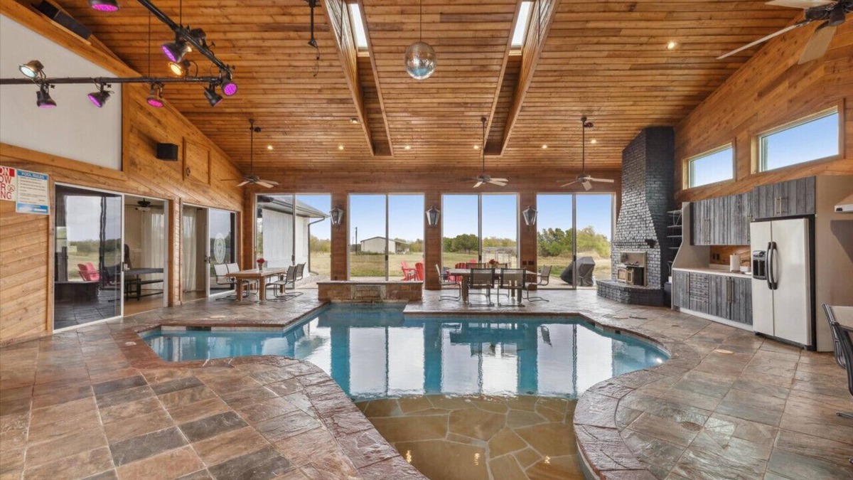 Royse City House | 6000 SQFT Estate w/TX Shaped Indoor Pool + Game Room & Separate Guest House