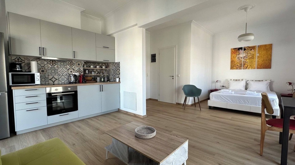 Kypseli Apartment | 6th Floor Skyline View Studio 1 in Athens