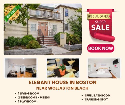 Quincy Apartment | 74L - 2BR Quincy - Cozy Couple Hideout near Wollaston Beach